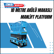 10 metre akulu makasli manlift platform