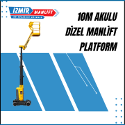10m akulu dizel manlift platform