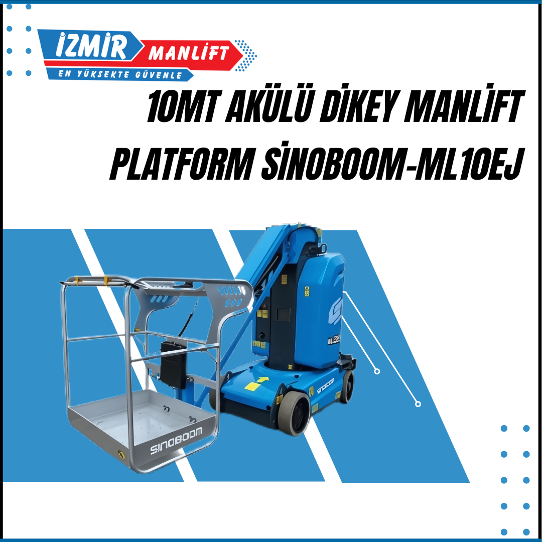10mt akulu dikey manlift platform sinoboom ml10ej