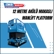 12 metre akulu makasli manlift platform