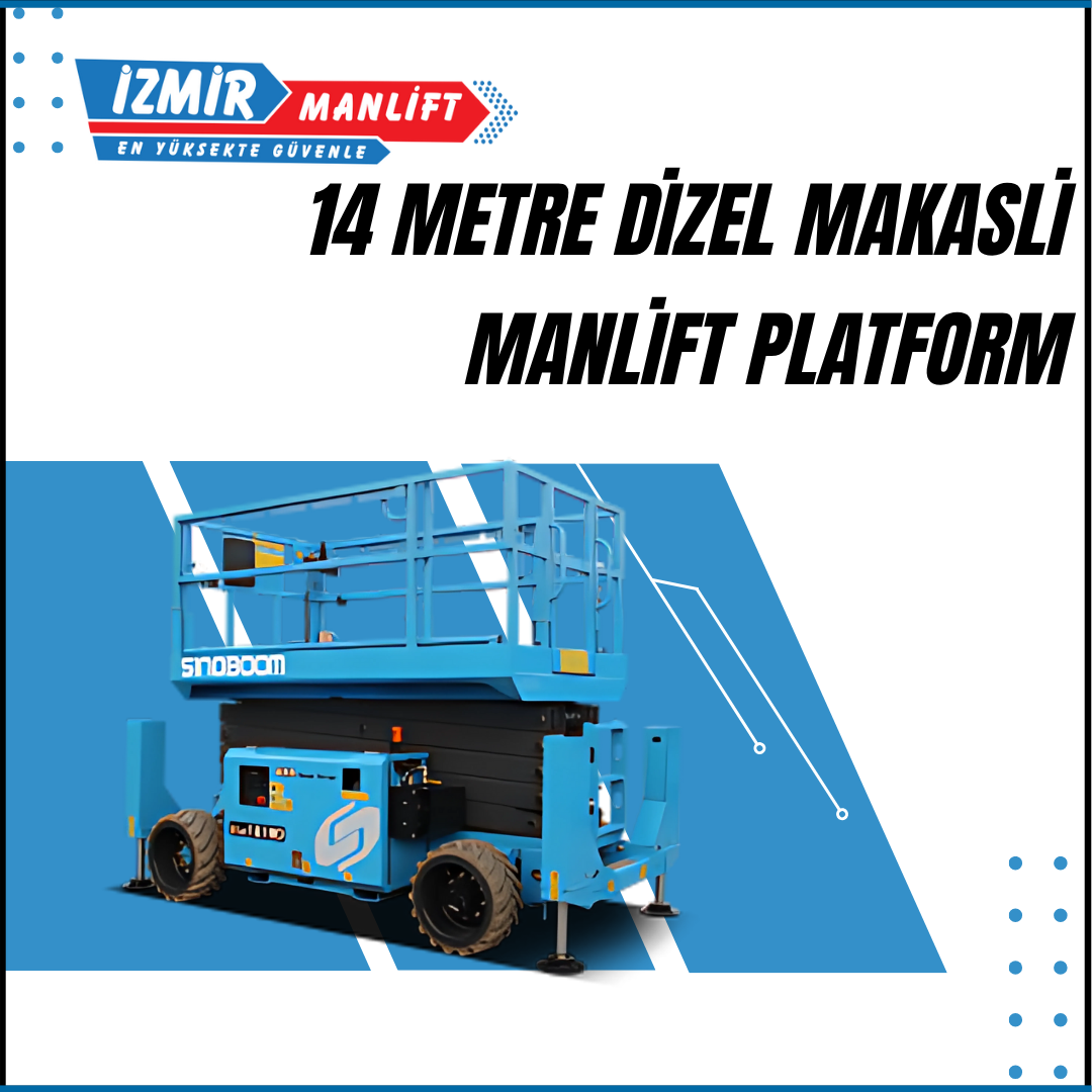 14 metre dizel makasli manlift platform