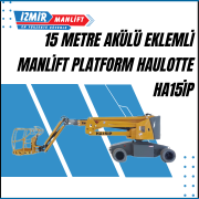15 metre akulu eklemli manlift platform haulotte ha15ip