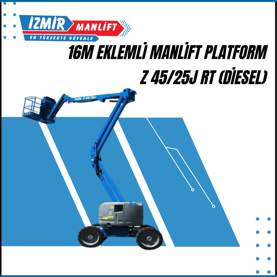 16m eklemli manlift platform z 4525j rt diesel