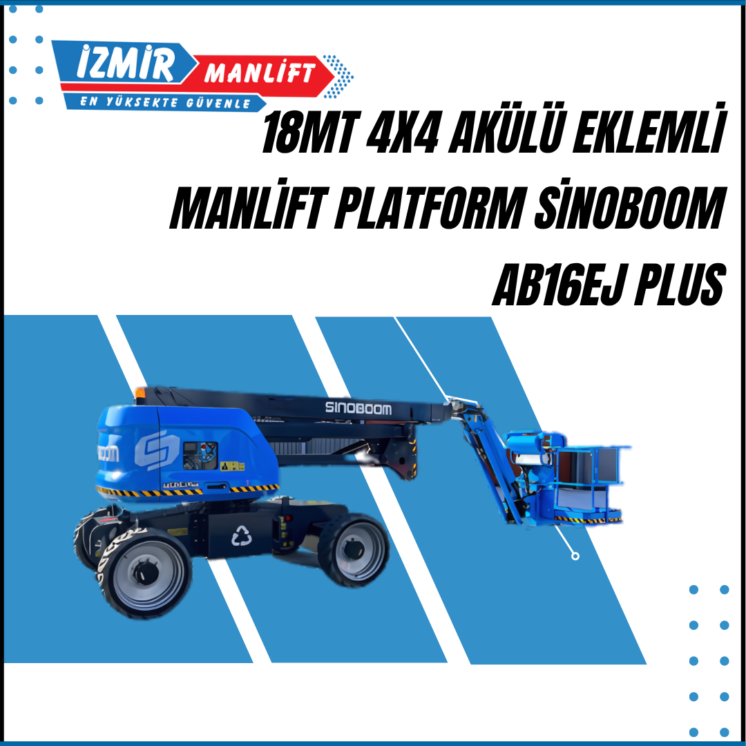 18mt 4x4 akulu eklemli manlift platform sinoboom ab16ej plus