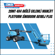 20mt 4x4 akulu eklemli manlift platform sinoboom ab18ej plus