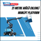 21 metre akulu eklemli manlift platform