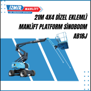 21m 4x4 dizel eklemli manlift platform sinoboom ab18j
