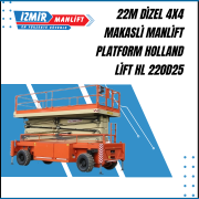 22 m dizel 4x4 makasli manlift platform holland lift hl 220d25