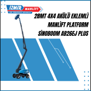28mt 4x4 akulu eklemli manlift platform sinoboom ab26ej plus 1