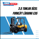 3.5 tonluk dizel forklift liugong e35