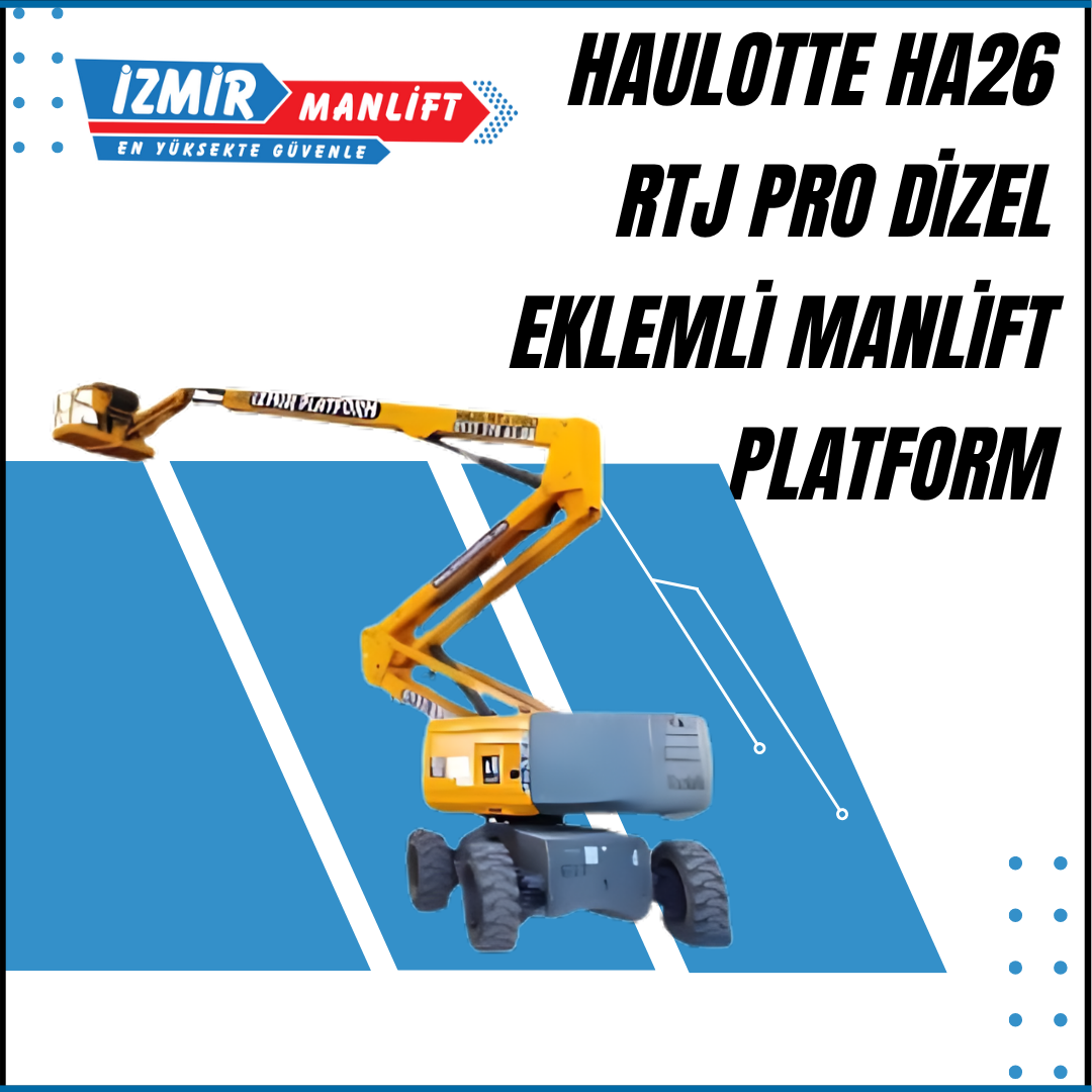 haulotte ha26 rtj pro dizel eklemli manlift platform