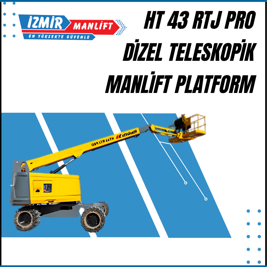 ht 43 rtj pro dizel teleskopik manlift platform