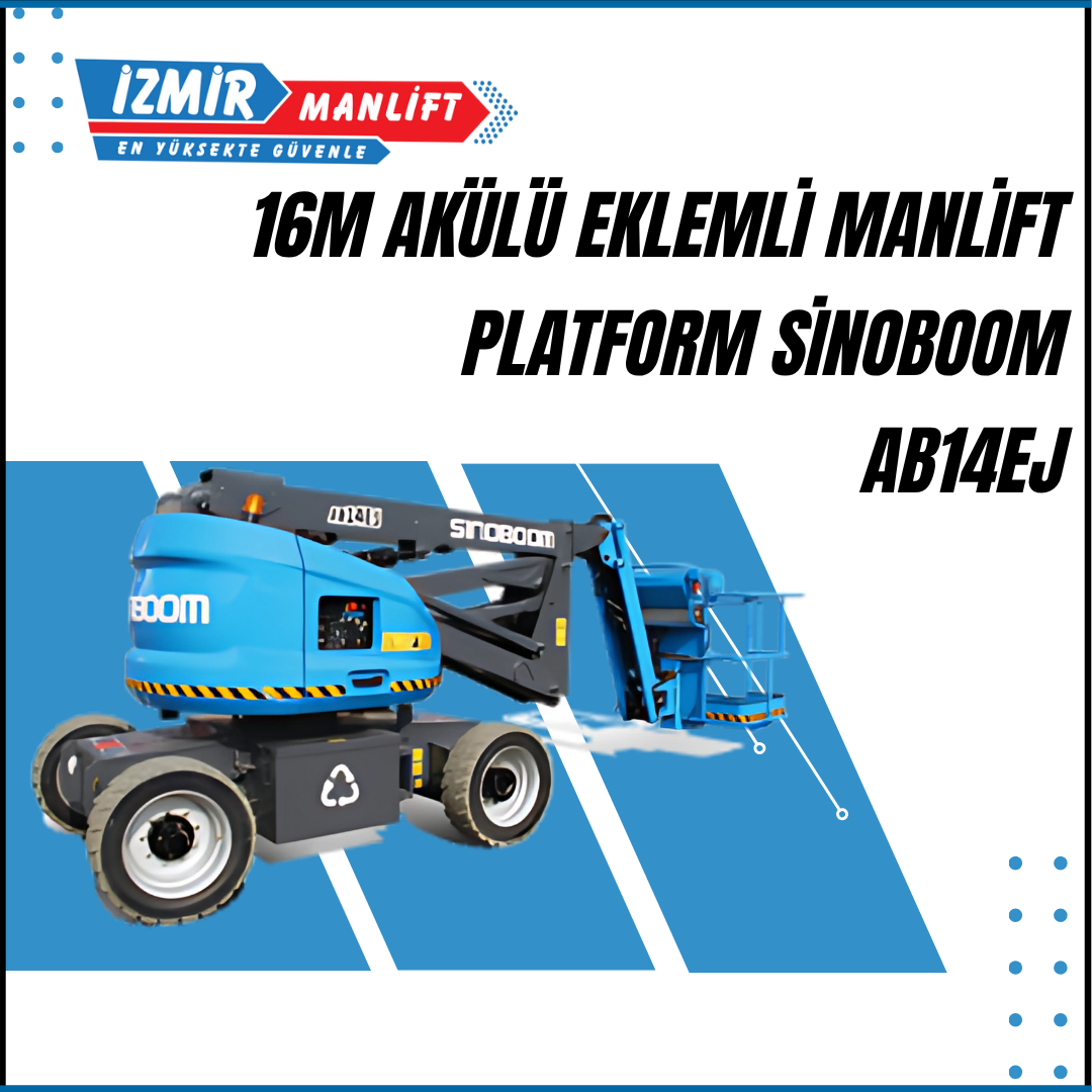 16m akulu eklemli manlift platform sinoboom ab14ej